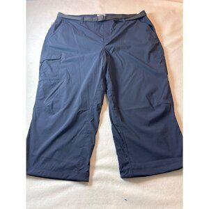 L.L. Bean Mens Navy Cargo Pants With Belt  1xplus